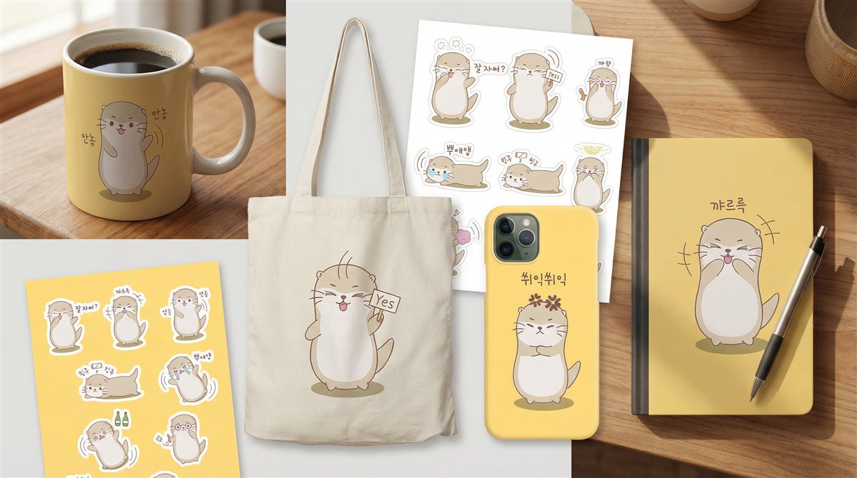 달달이 캐릭터 굿즈 모음